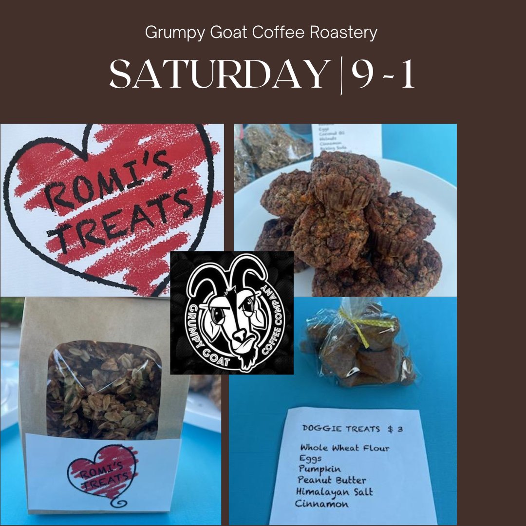 drinkgrumpygoat's tweet photo. Join us Saturday for the return of Romi's Treats.  Reconnect with Bonita Springs' beloved baker. https://t.co/2drU3Z9F8o
