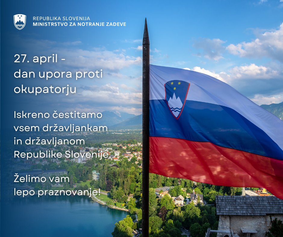 27. april | dan upora proti okupatorju Ob današnjem državnem prazniku vam iskreno čestitamo! 💐