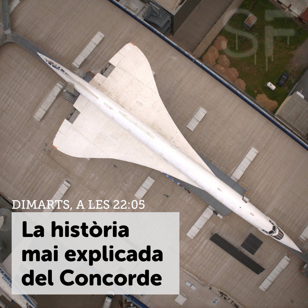 🗨️'El Concorde ens va mostrar el que ens podia portar el futur. No s'ha construït mai un avió de passatgers tan futurista. I trigarem a tornar a veure res semblant' #Concorde3Cat L'auge i declivi de l'aviació comercial supersònica 🗓️Dimarts, @som3cat 🔗tv3.video/SF-Concorde
