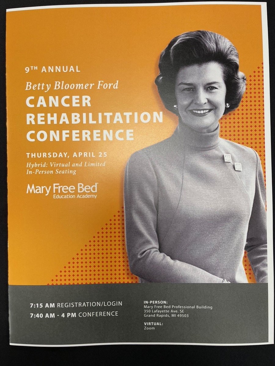 Vishwa Raj, M.D. (@vishrajmd) on Twitter photo Special thanks to <a href="/MFBrehab/">Mary Free Bed</a> and the Mary Free Bed Education Academy for inviting me to speak at the Betty Bloomer Ford Annual Cancer Rehabilitation Conference. Terrific advocates for the field #CancerRehab regionally and nationally! Only good things to come for the program! Special thanks to <a href="/MFBrehab/">Mary Free Bed</a> and the Mary Free Bed Education Academy for inviting me to speak at the Betty Bloomer Ford Annual Cancer Rehabilitation Conference. Terrific advocates for the field #CancerRehab regionally and nationally! Only good things to come for the program!