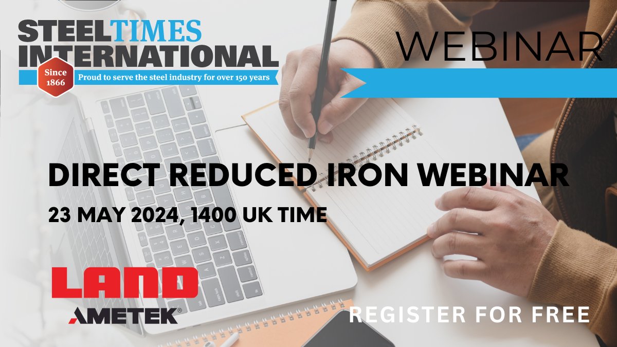 Register for free now: Direct Reduced Iron Webinar, sponsored by @landinst 23 May 2024, 14:00 UK time With experts from @MidrexDRI, Kobolde, & @landinst Speakers will discuss DRI technologies, solutions, and its capacity to transform steelmaking lnkd.in/drP8VP6c