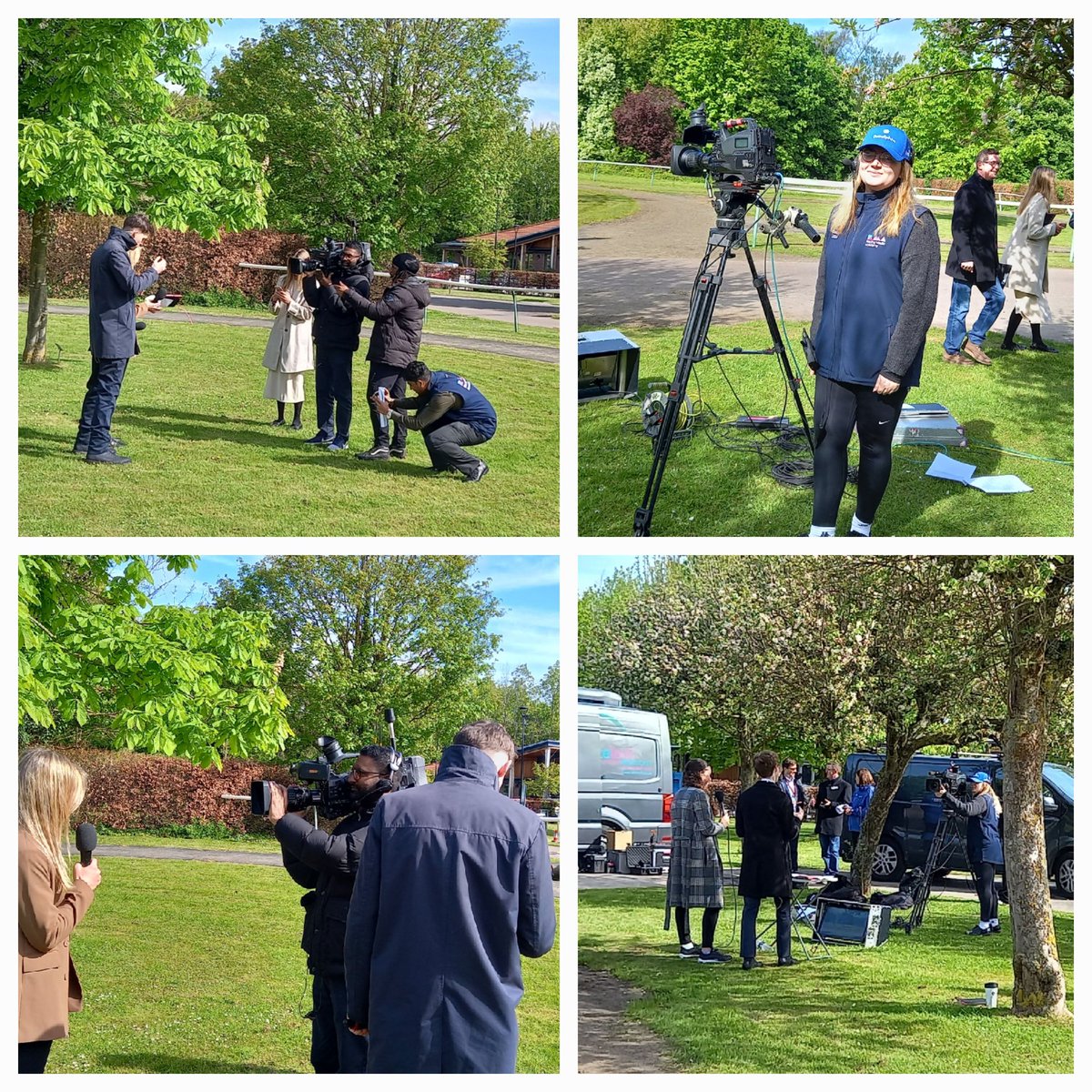 😀📹Amazing morning filming with @RacingMediaAca mock raceday @BRSNewmarket @RaceTechUK #RMAClassof24