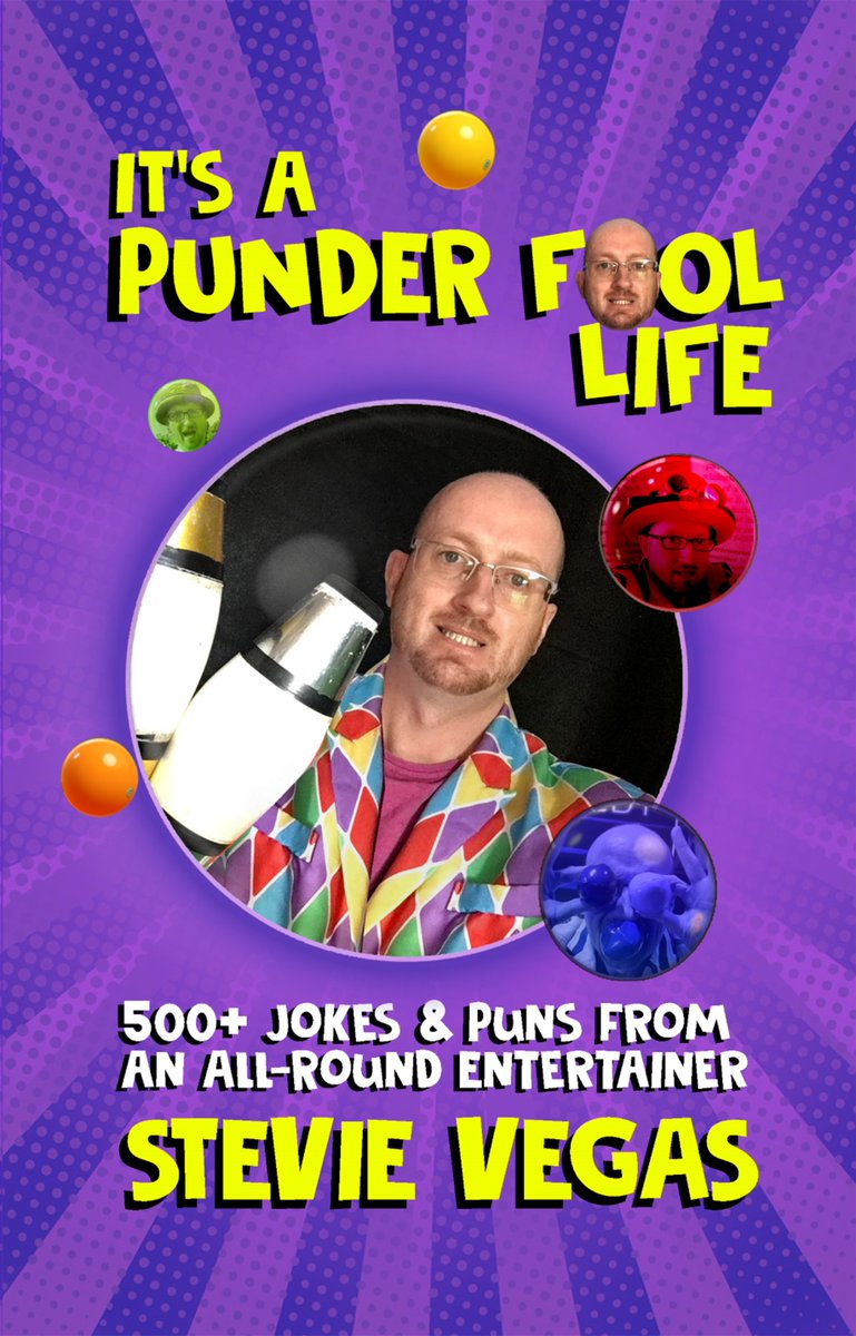 My jokebook 'It's a Punder Fool Life' has been published! Available on Amazon as Paperback (£7.99), Kindle (£4.99) or contact me for signed copies! Please retweet/share & consider purchasing. Thanks to all the #LunchPun community :-) amazon.co.uk/Its-Punder-Foo…