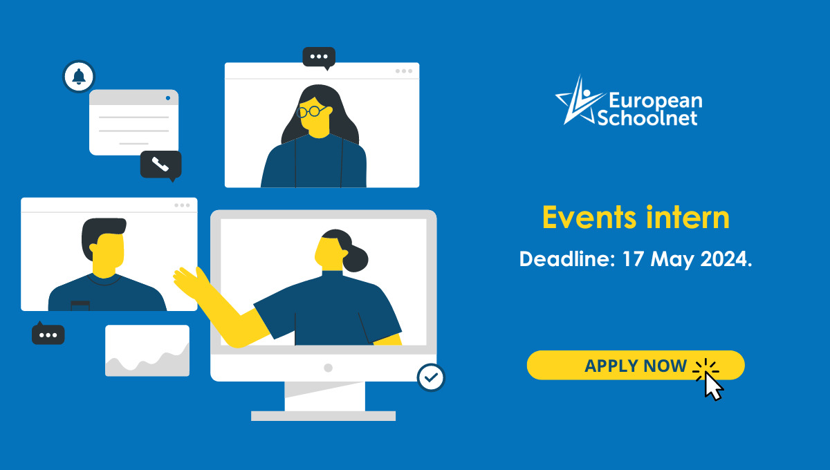 🌟 Your Next Move! Join the world of events & education at European Schoolnet! We're hiring a proactive Events Intern in Brussels. Don't miss this chance to make a difference! Apply by May 17th! 🔗 bit.ly/3xVdYwT
