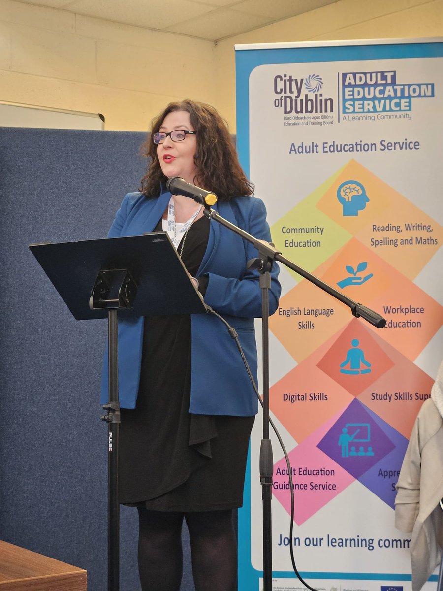 🙌🏽Dr. Amanda Slevin, Queen's University Belfast, delivers the keynote speech at the launch of City of Dublin ETB Introduction to Climate Justice QQI Level 3 award this morning by @dicaegs1. #ClimateLiteracy #ClimateJusticeEducation #CommunityEducation #LifeLongLearning