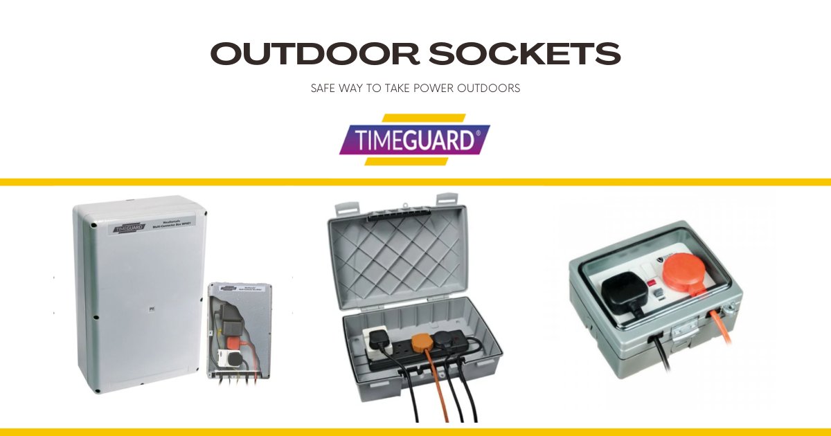 Expertelec's tweet photo. Attention has turned to Outdoor Space - people are wanting to get outdoor electric's installed! 

Outdoor electrical sockets mean no more worries about extension cords snaking through windows or running out of battery!!

#expertelec #outdoor #timeguard #electrical https://t.co/7LtCRYIQBc