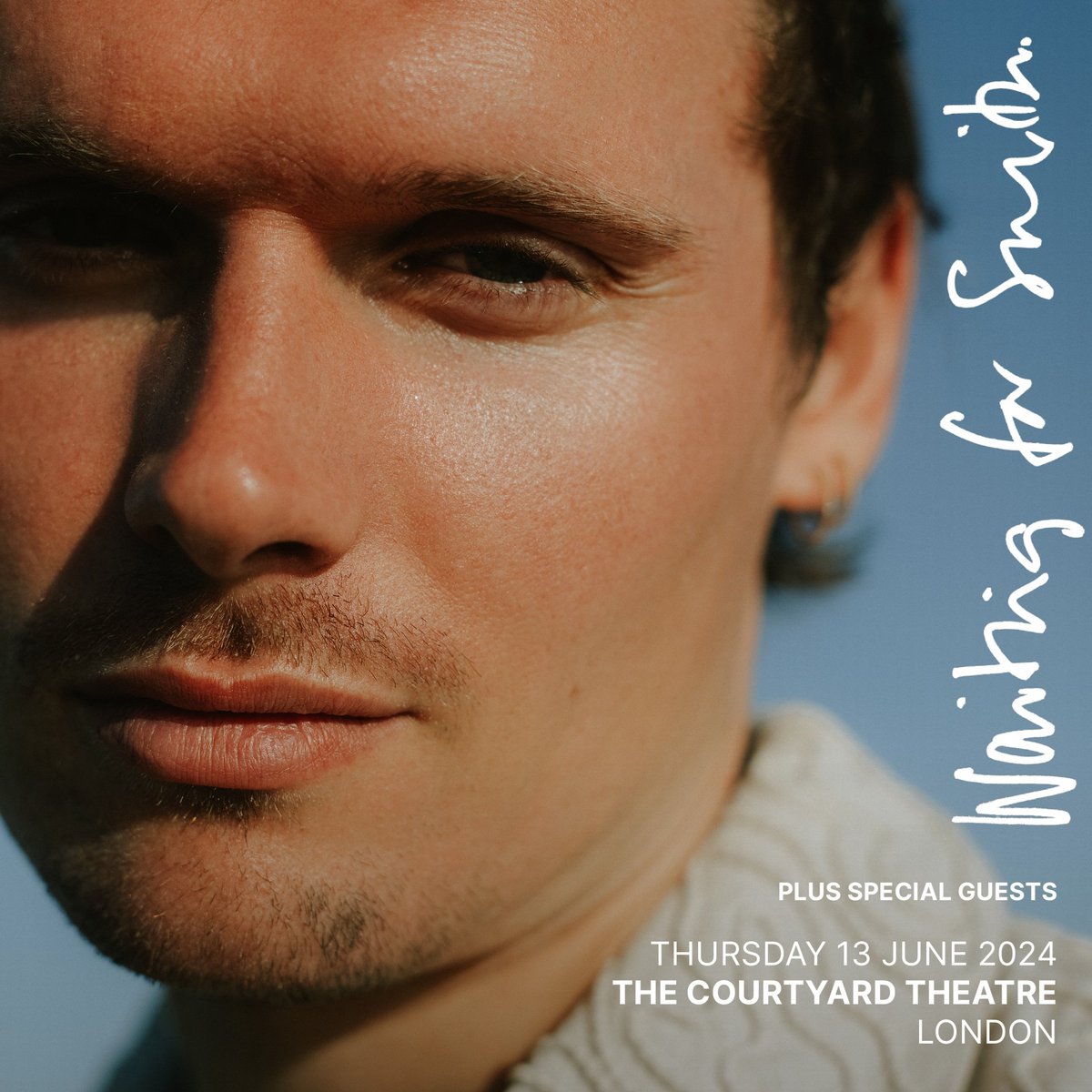 #ONSALENOW @WaitingForSmith is bringing his show at The Courtyard Theatre in London on Thursday, June 13th! 💐 Grab your tickets now! 🎟️ dice.fm/event/6627a886…