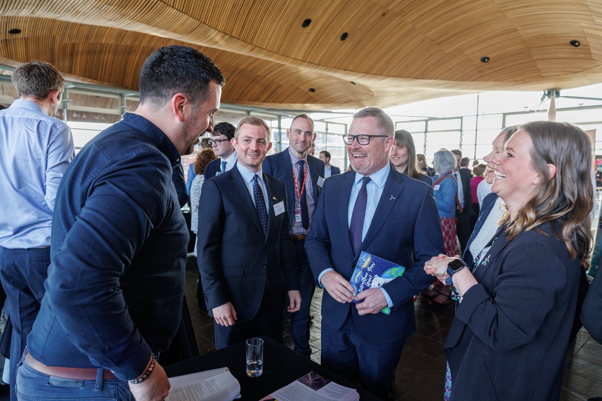 This week we were pleased to sponsor the @RUKCymru reception at the @SeneddWales and speak newly appointed Cabinet Secretary for Economy, Energy and the Welsh Language, @Jeremy_Miles MS, about the importance of port infrastructure in supporting the renewable energy sector.