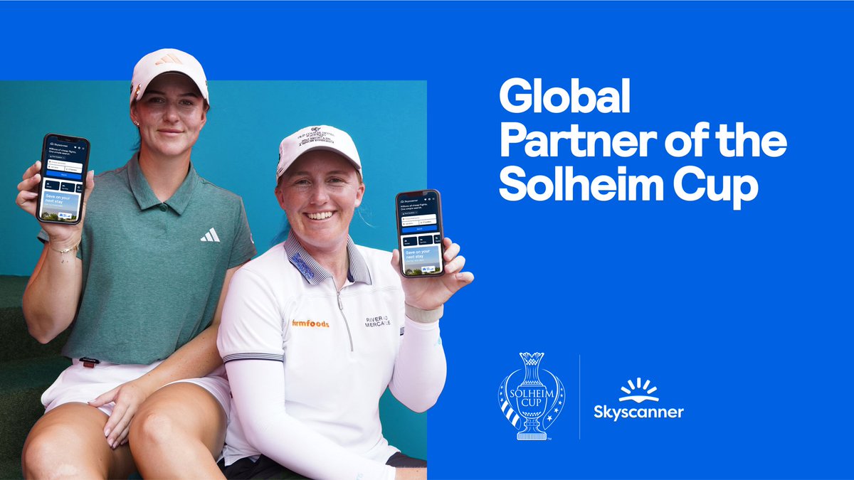 In a deal facilitated by IMG, global travel leader @Skyscanner, has been announced as the new Travel Technology Partner of the @TheSolheimCup for the 2024 and 2026 editions. Learn more about this exciting agreement here: bit.ly/4dbZDfF #SolheimCup #Skyscanner