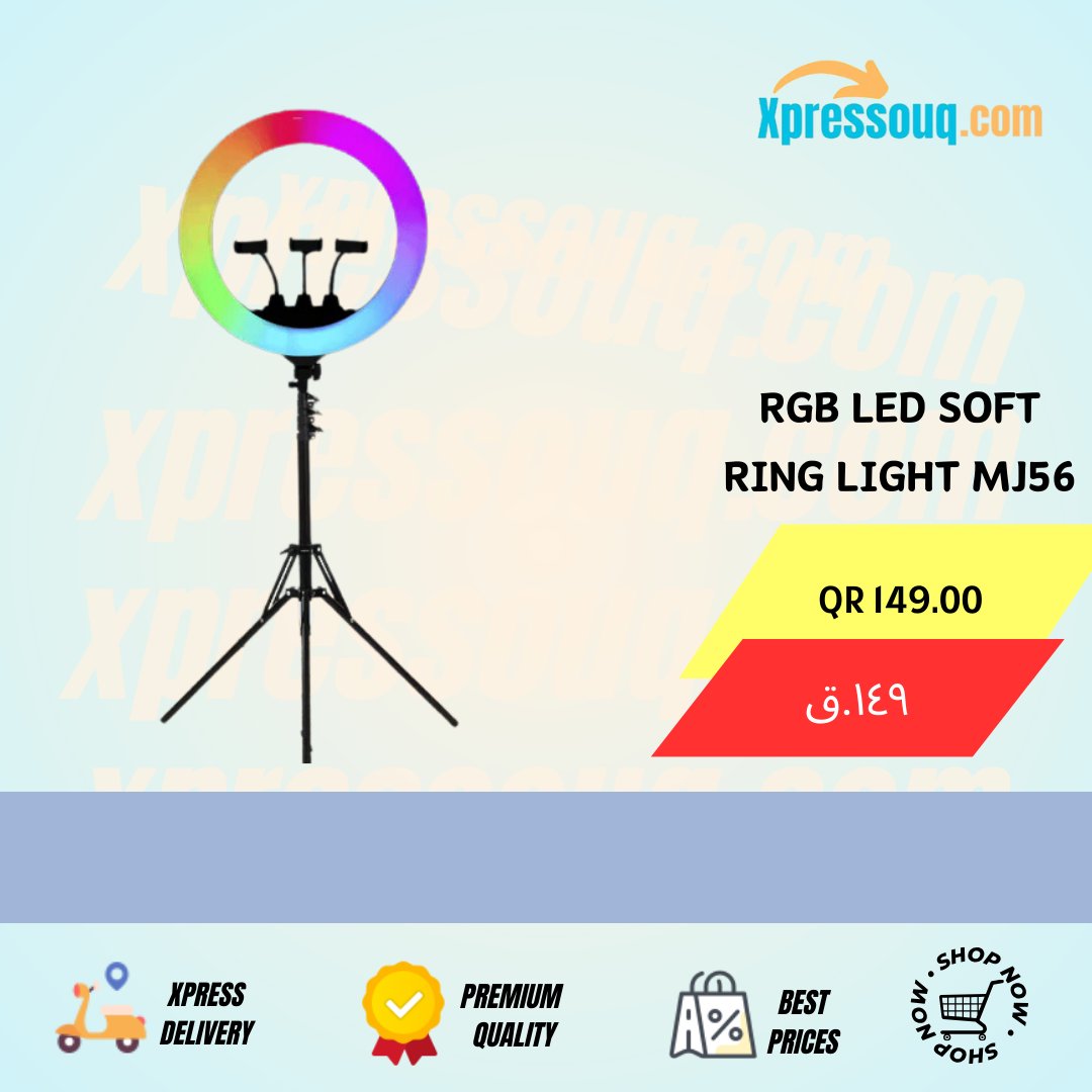 Colorful Glow: MJ56 RGB Ring Light

🎯Order Now @ Just QR 149 only 🏃🏻‍
🚗xpress Delivery🛻
💸Cash on Delivery💸

xpressouq.com/products/rgb-l…

#MJ56RingLight #RGBRingLight #SoftRingLight #LEDLighting #ColorfulLighting #LightingSolutions #PhotographyEssentials #ContentCreation