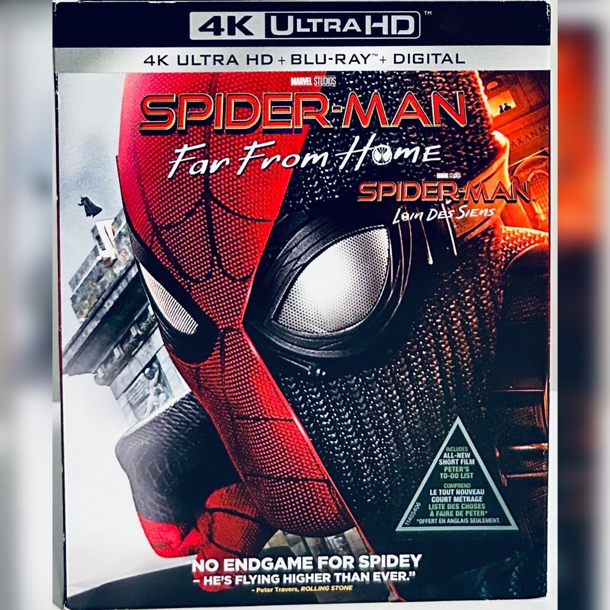 #NewArrival! Spider-Man: Far From Home (4K Ultra HD/Blu-Ray, 2019) Action w/Slipcover 2-Discs 

rareflicksplus.com/product-page/s…

#SpiderMan #SpiderManFarFromHome #Action #Superhero #SuperheroMovie #TomHolland #Slipcover #Bluray #Blurays #PhysicalMedia #BluRayStore #4k #4kUHD #UHD