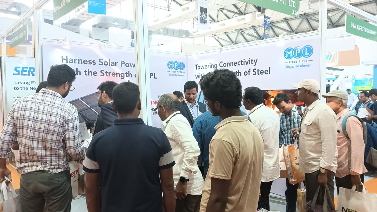 Day 1 at RenewX 2024, and the MPL Steel Pipes booth is already a hotspot!
#MPLSteelPipes #IssiParHaiBharosa #steelindustry #MSPipes #renewx2024 #RenewX #renewablenergy #sustainability #exhibition #expo #expo2024 #exhibition2024 #Conference #conference2024