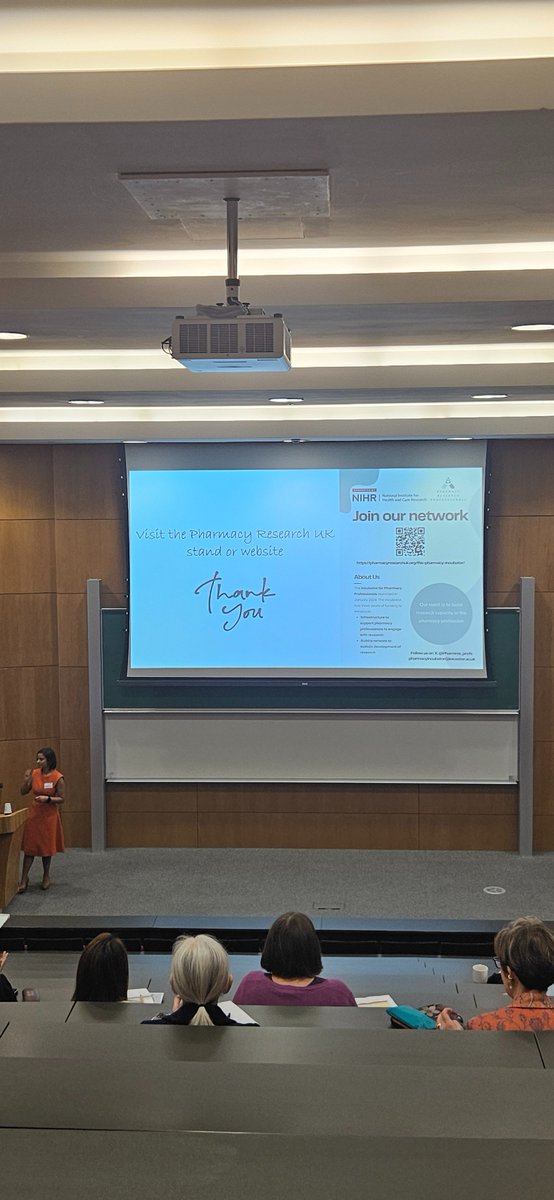 #HSRPP2024 @UCC Day 2! Great talk by @DebiBhattachar on the importance of appropriate research methodology in the context of sustainability. Visit the PRUK stand to learn more about the Pharmacy Incubator and other funding opportunities!