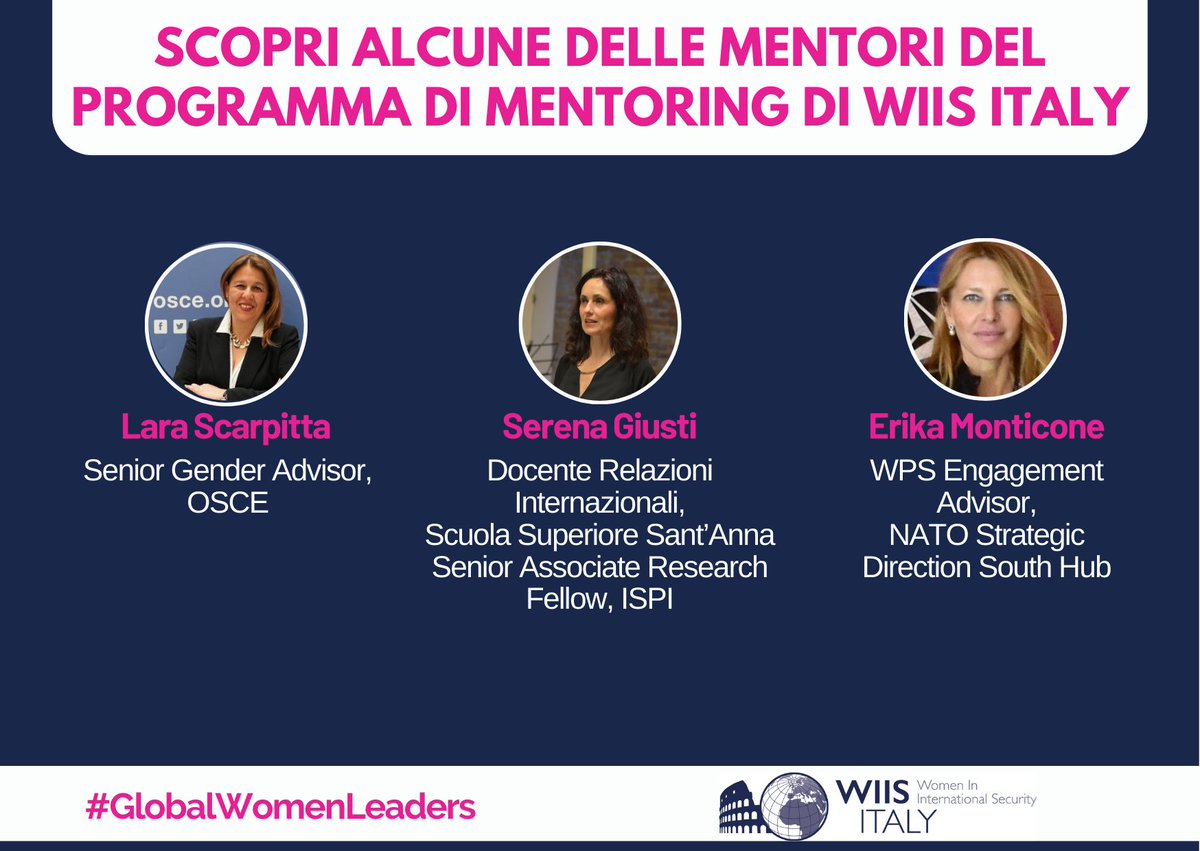 📣 Il bando per la IV edizione del programma di #mentoring di #WIISItaly scade tra 2 giorni! Se non l'hai già fatto, cosa aspetti a inviare la tua candidatura? 🤩 Intanto continuiamo a scoprire altre mentori della prossima edizione ✨👇🏻 #GlobalWomenLeaders #WomenSupportingWomen