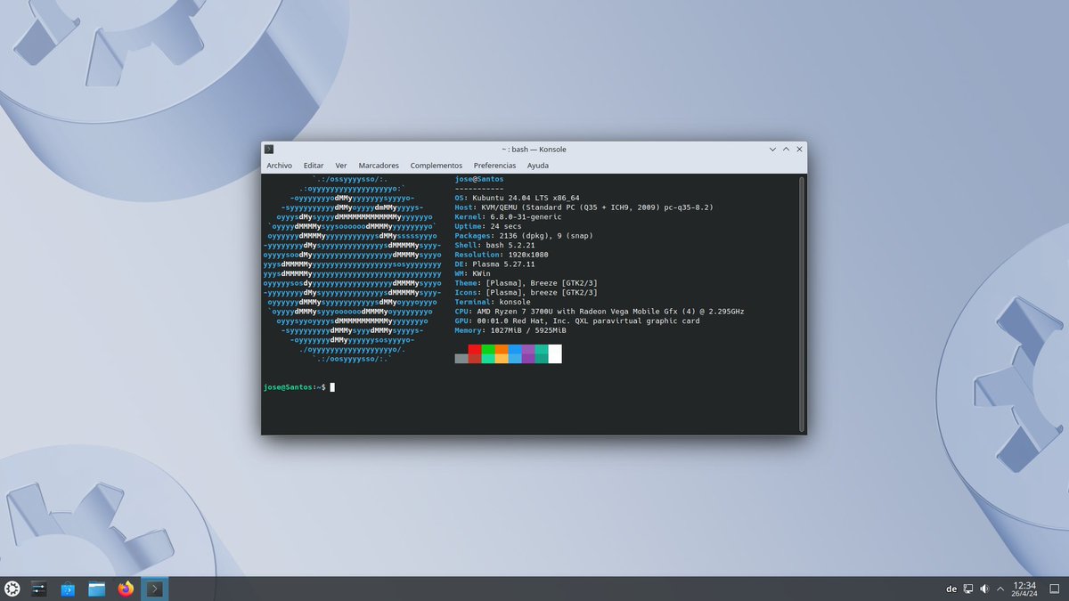 OsAgarim's tweet image. Comparativa de consumo Fedora 40 Plasma Vs. Kubuntu Vs. AgarimOS Plasma.
He hecho la instalación, actualizado los paquetes e instalado neofetch en caso de ser necesario.
#ViernesDeEscritorio #ShowYourDesktopFriday #ShowYourLinuxDesktop