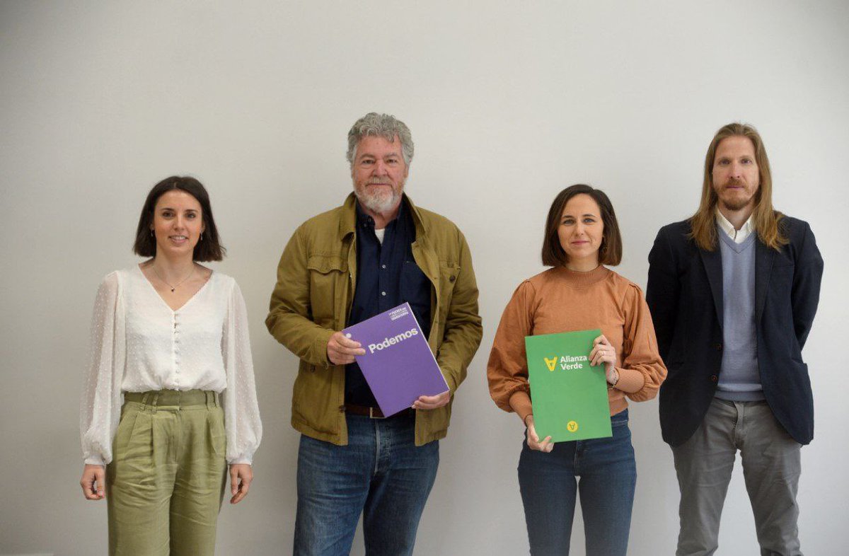 Un placer y un orgullo seguir caminando con @AlianzaVerde_ y @juralde sellando un acuerdo para concurrir a las próximas elecciones europeas, en las que la paz, la justicia social, el feminismo, el ecologismo y la lucha contra el cambio climático serán ejes fundamentales. 💜💚