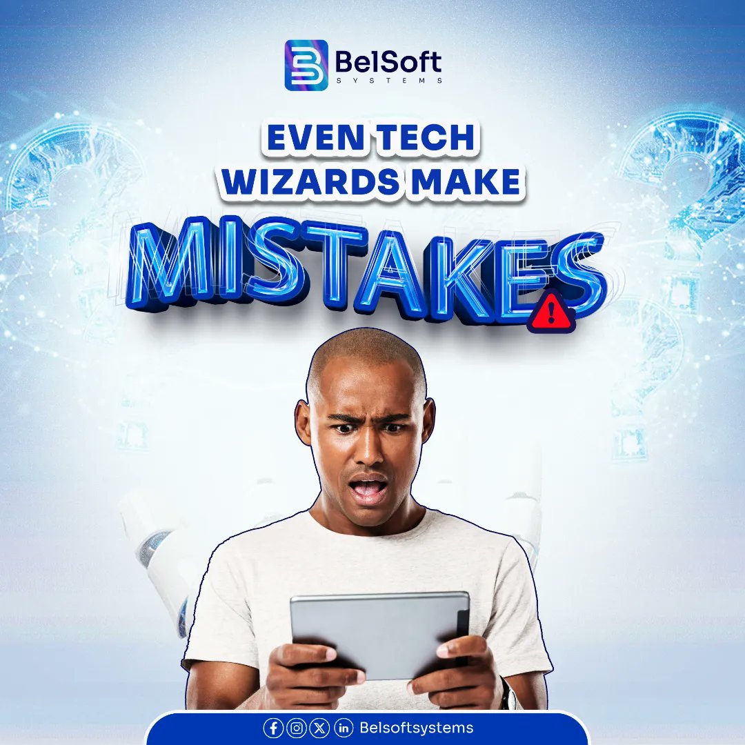 belsoft_systems's tweet photo. Even tech wizards make mistakes! We're sharing some hilarious behind-the-scenes bloopers to prove it. What's your funniest tech mishap? Share in the comments!
Confess your tech goof!
#bloopers #belsoftsystems
#Softwaresolutions #wereallhuman #accessbank #Somgel #mohbad https://t.co/5mpIMG3Ck3