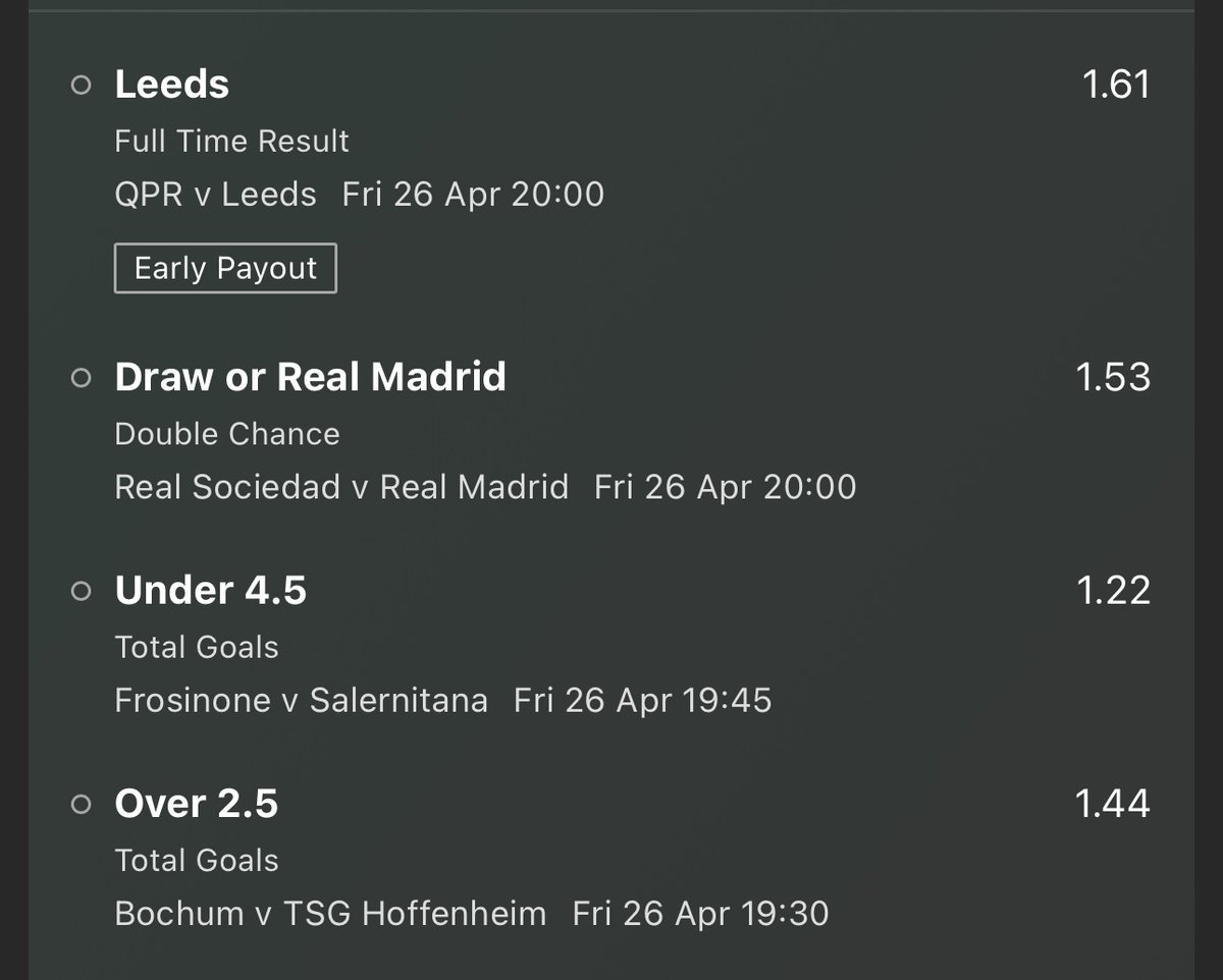 🚨DAILY ACCA @ 4.37🚨