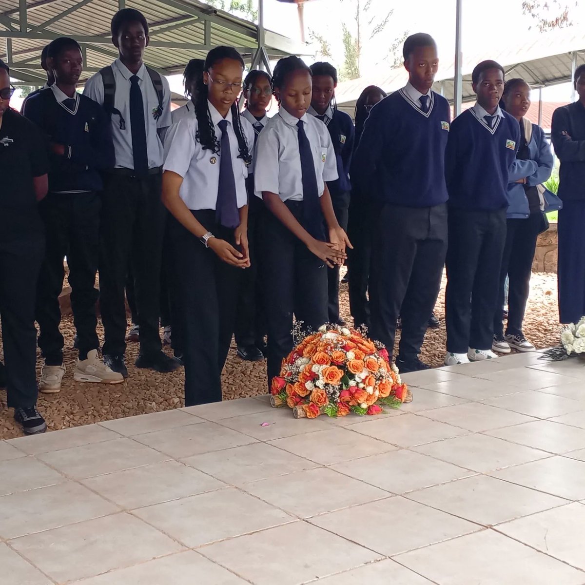 Students and staff from @PathtoSuccess1 school visited @NyanzaMemorial to learn about Genocide Perpetrated against Tutsi in 1994.