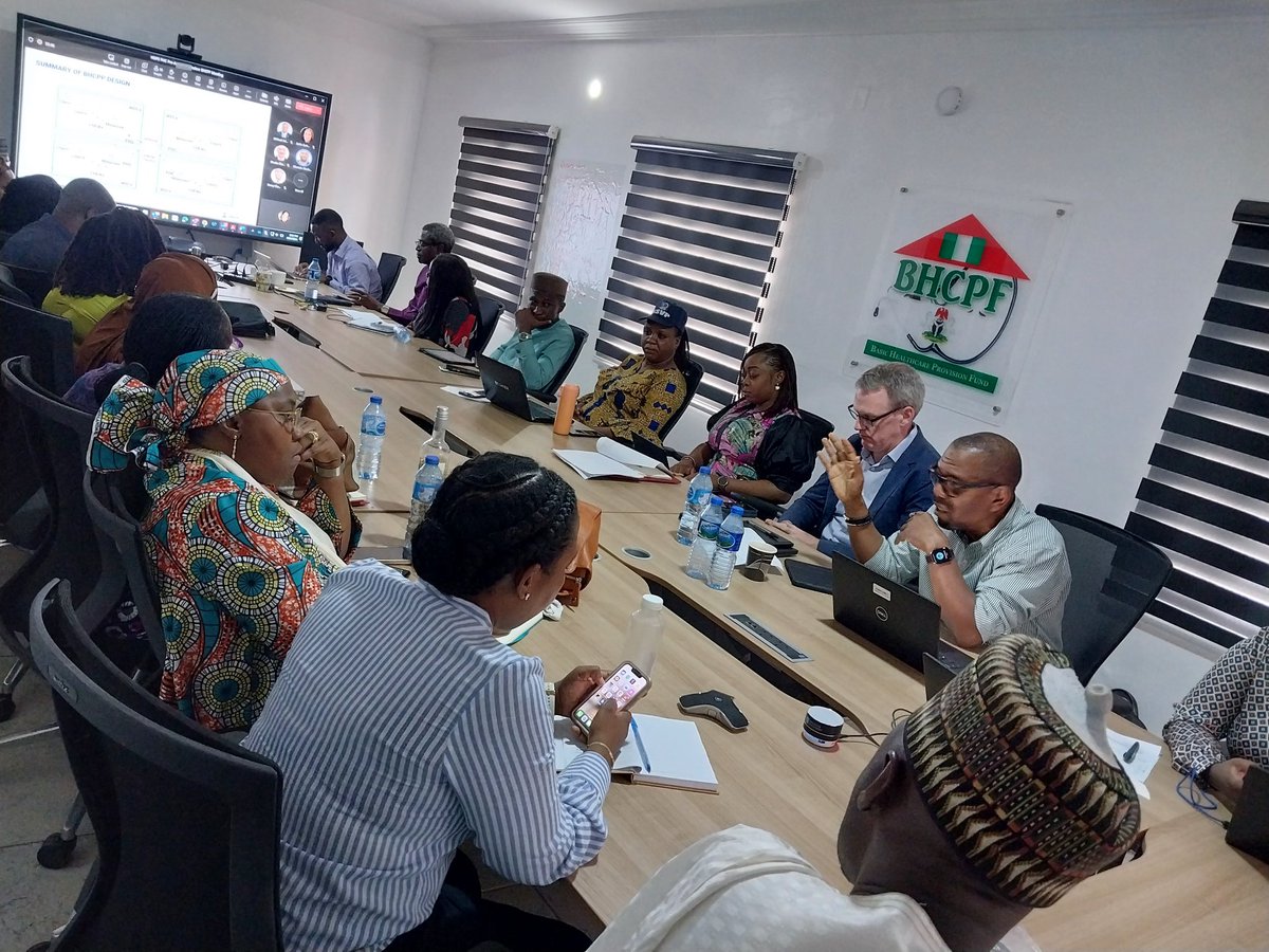 With progress made in the implementation of Nigerias Health Sector Renewal Investment Initiative of @officialABAT, the SWAp Secretariat members from @GlobalFund presented updates to the #BHCPF 
@Fmohnigeria @Nemsas_fmoh @NhisNg @NphcdaNG @NCDCgov @gatesfoundation @nighealthwatch