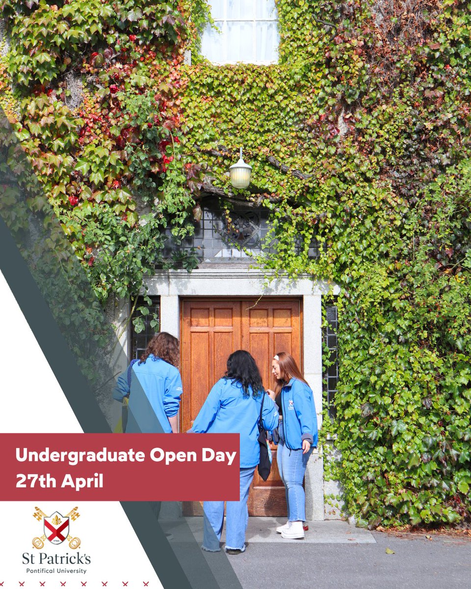 Come and visit us at the SPPU, Maynooth Open Day, Saturday 27th April between 10:00 - 14:00. • Visit our stand – meet our Student Ambassadors and Student Recruitment team • Attend our Theology & Philosophy talk at 12:50 (JHL7 John Hume Building (first floor))