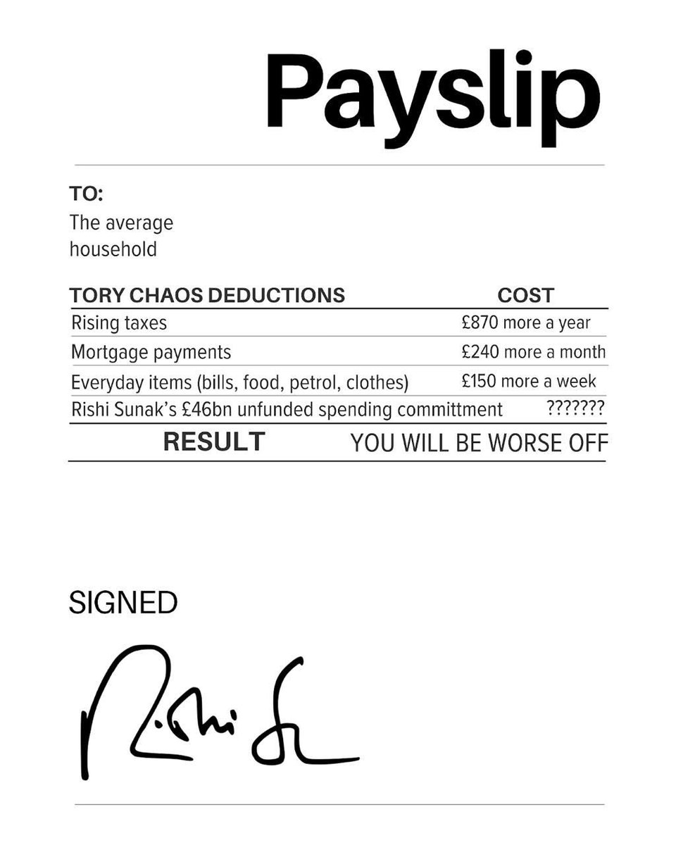 The truth is, Rishi Sunak is leaving you worse off than ever. The pay more, get less Tories. It’s time for change - #GeneralElectionNow