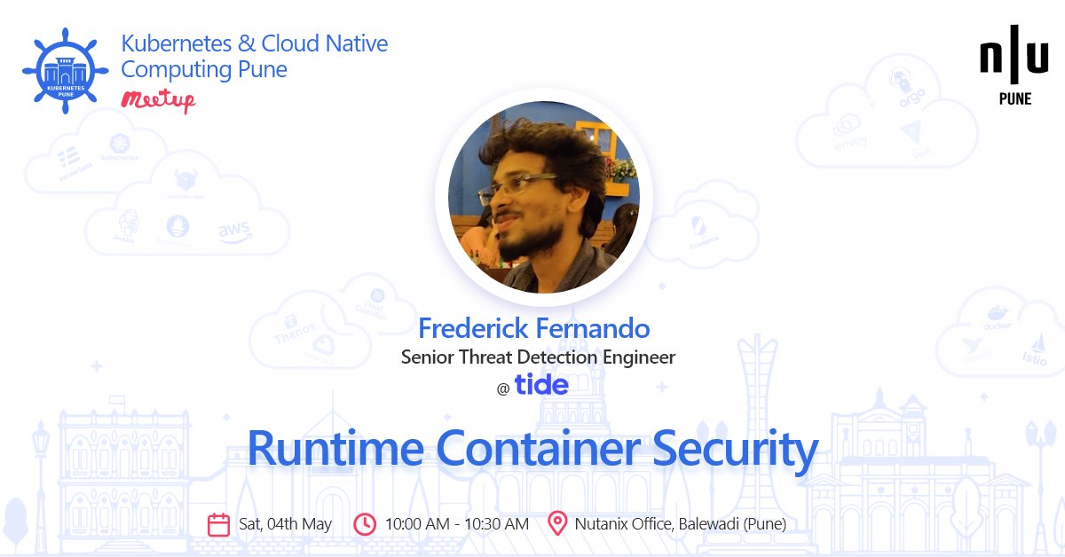Not only at rest, but #containers must be secure while they're running🏃🏽‍♀️

Join Frederick from @TideBusiness at #Security संवाद to learn the:

➡️Importance of runtime security
➡️Linux security models that can help
➡️Kubernetes attacks & how to detect them

forms.gle/iQLM8eNcupAxvy…