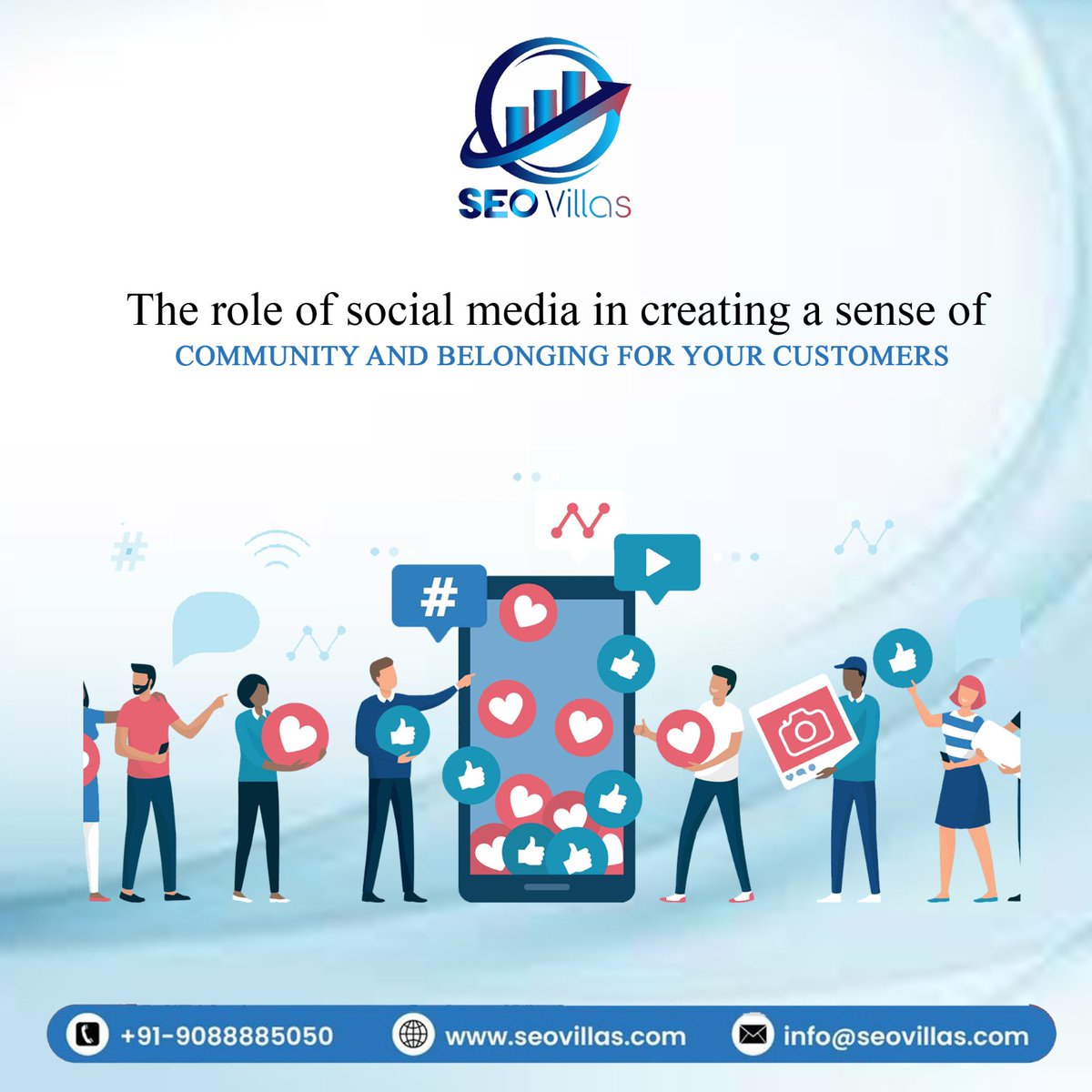 Social media helps us connect with our customers on a deeper level, fostering a sense of community and belonging ✨ seovillas.com/services/socia… #connection #belonging #community #socialmedia #customers