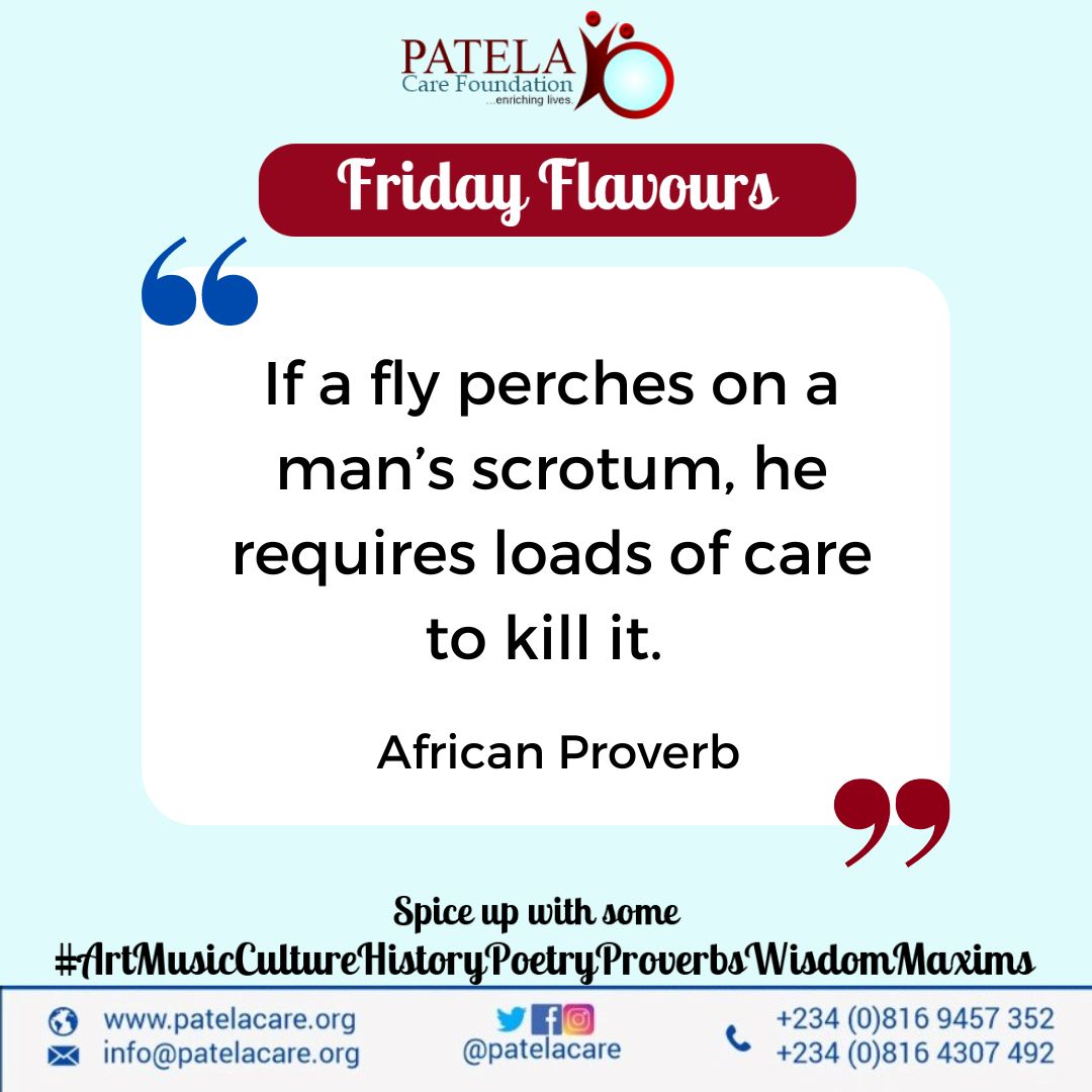 #FridayFlavours #TGIF Spice up with some #ArtMusicCultureHistoryPoetryProverbsWisdomMaxims Enjoy your weekend ! #GlobalHealth #HealthEquity #Healthcare #Medicine #UHC #WHO #UNHCR #NCFRMI #IDPs #WASH #SDGs #UNDP #UICC #UNESCO #Patelacare #PsychoSocialCare #PatelacareEnrichingLives