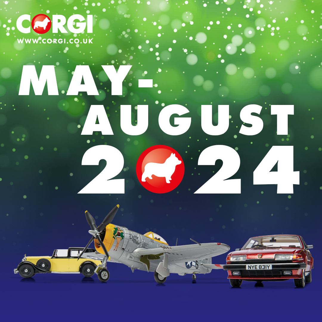 It's CORGI Range Launch day! We're thrilled to announce the new items due to arrive between May and August 2024. WATCH: youtu.be/IPOhv5hfJOI?si… PRE-ORDER: uk.corgi.co.uk/new-2024