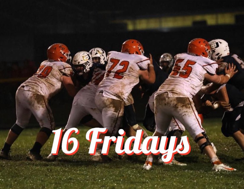 16 Fridays until our O-line starts opening highways for our backs to run through!! #offensiveline #bulldogs #thesedogsaredifferent #eastpalestine #fridaycountdown #football #fridaynightlights #highschoolfootball