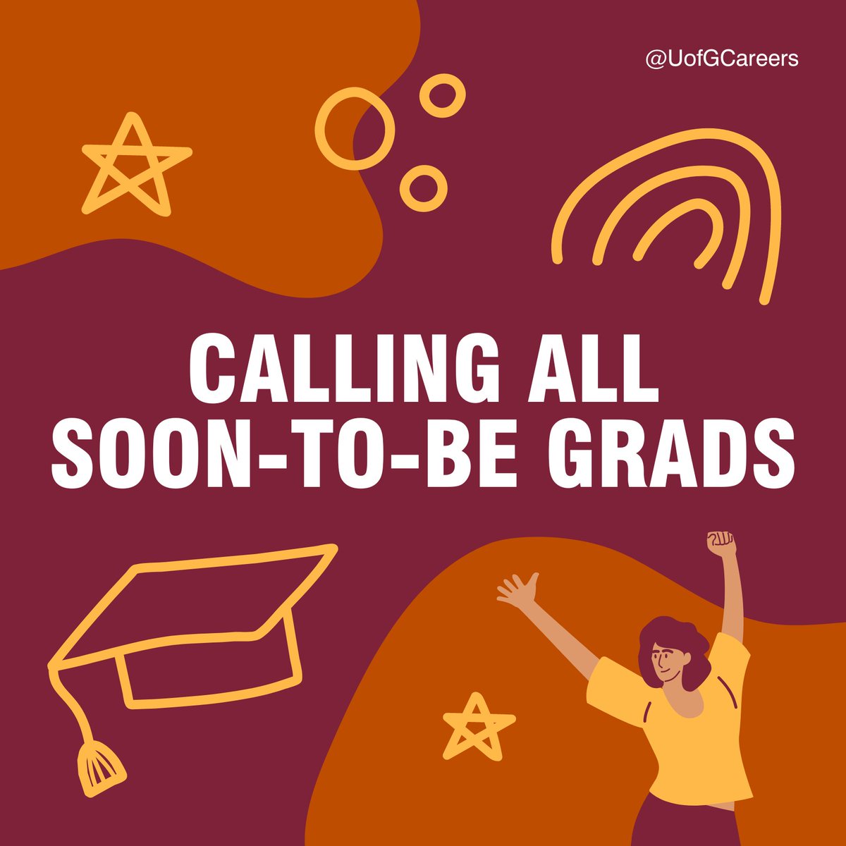 👩‍🎓 Calling all final-year students! We'll soon be hosting Graduate Advice Week to help you prepare for life after @UofGlasgow! Visit our pop-up to tell us what events you'd like to see and chat about all things graduate careers! Wed, 1 May, 10:00-15:00 📅 Ground floor, JMS 📍