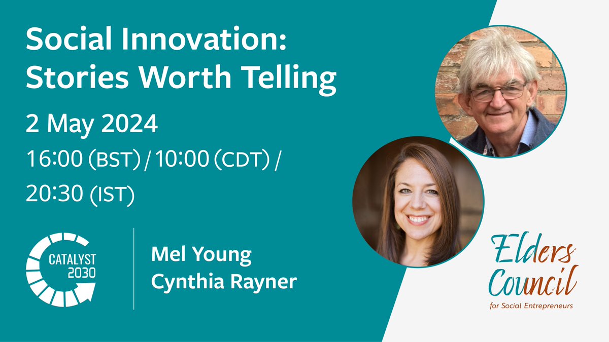Join the Elders Council for Social Entrepreneurs webinar - inspired by the success of the @netflix film 'The Beautiful Game'. Mel Young & Cynthia Rayer will discuss the importance of #storytelling in raising awareness, funds & #SustainableImpact. Register here 👇