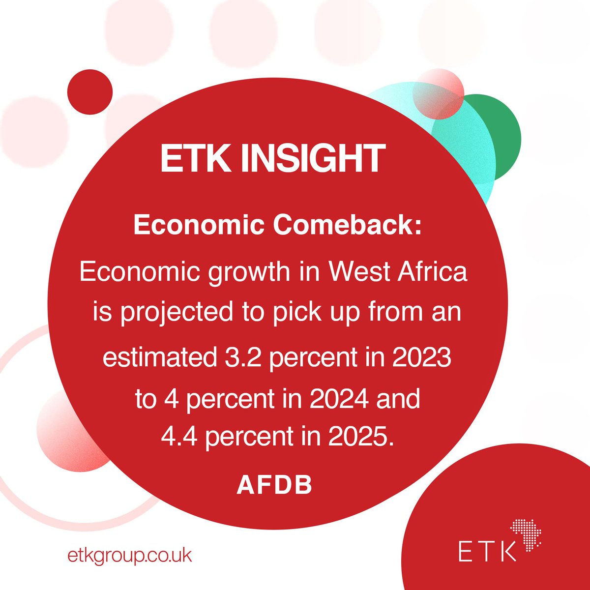Economic Comeback: In 2024 and 2025, West Africa is expected to see substantial growth in its economy, according to the African Development Bank Group @

Read more insights on this here:  bit.ly/3Whegbj

#ETKInsight #AfricaEconomicGrowth