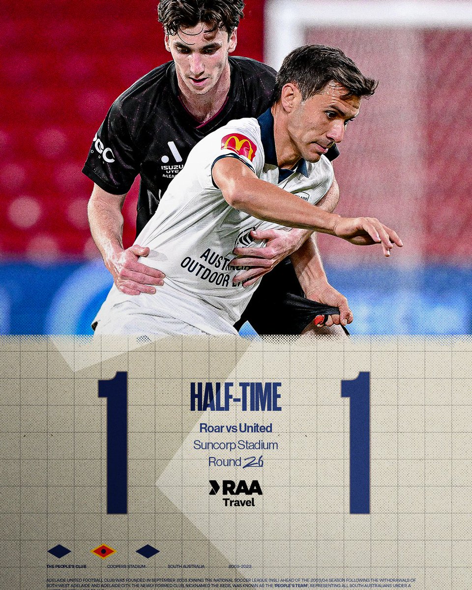 HT | Level at the break. #BRIvADL