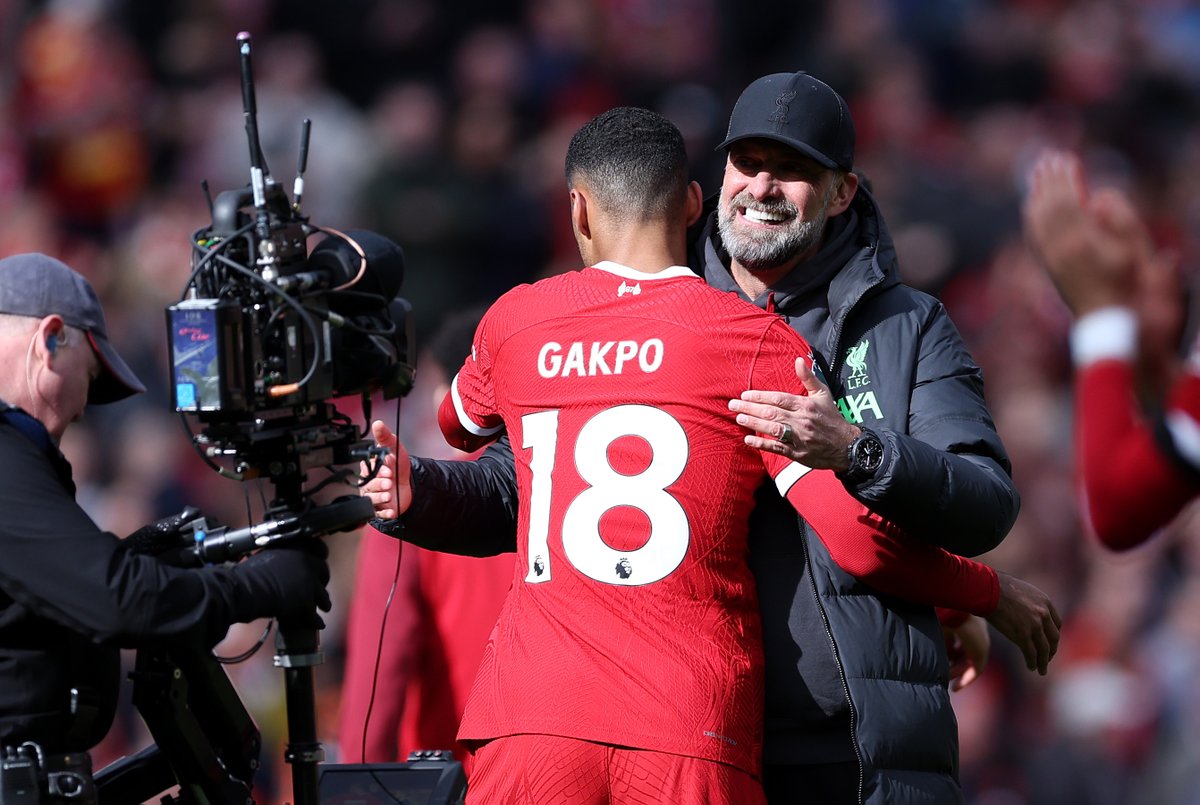 Klopp on Gakpo becoming a father:

'Everything fine, mum well, boy well, father well and back in training.'