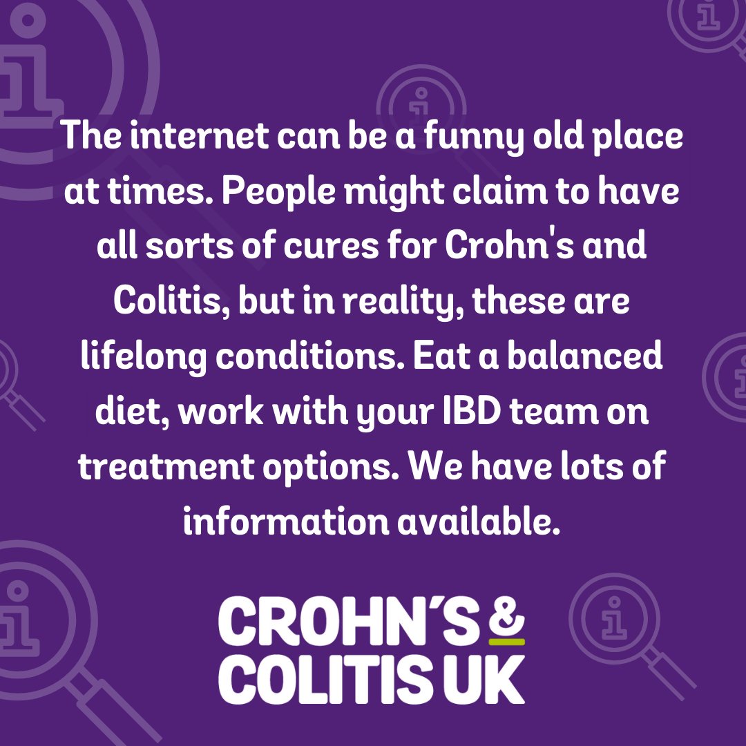 Part 1/3) If you see something distressing or confusing online, our Helpline can provide up-to-date, evidence-based information and can support you to live well with Crohn’s or Colitis..

#CrohnsandColitisUK #Crohns #Colitis #Inflammatoryboweldisease #IBD