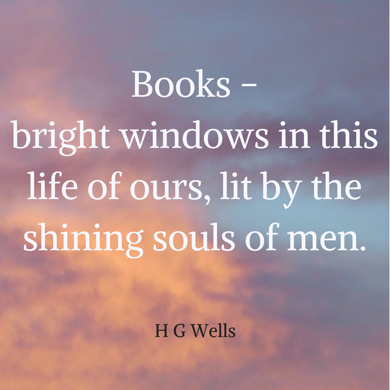 The enduring wonder of books, as viewed by acclaimed writer #HGWells author #TheWarOfTheWorlds