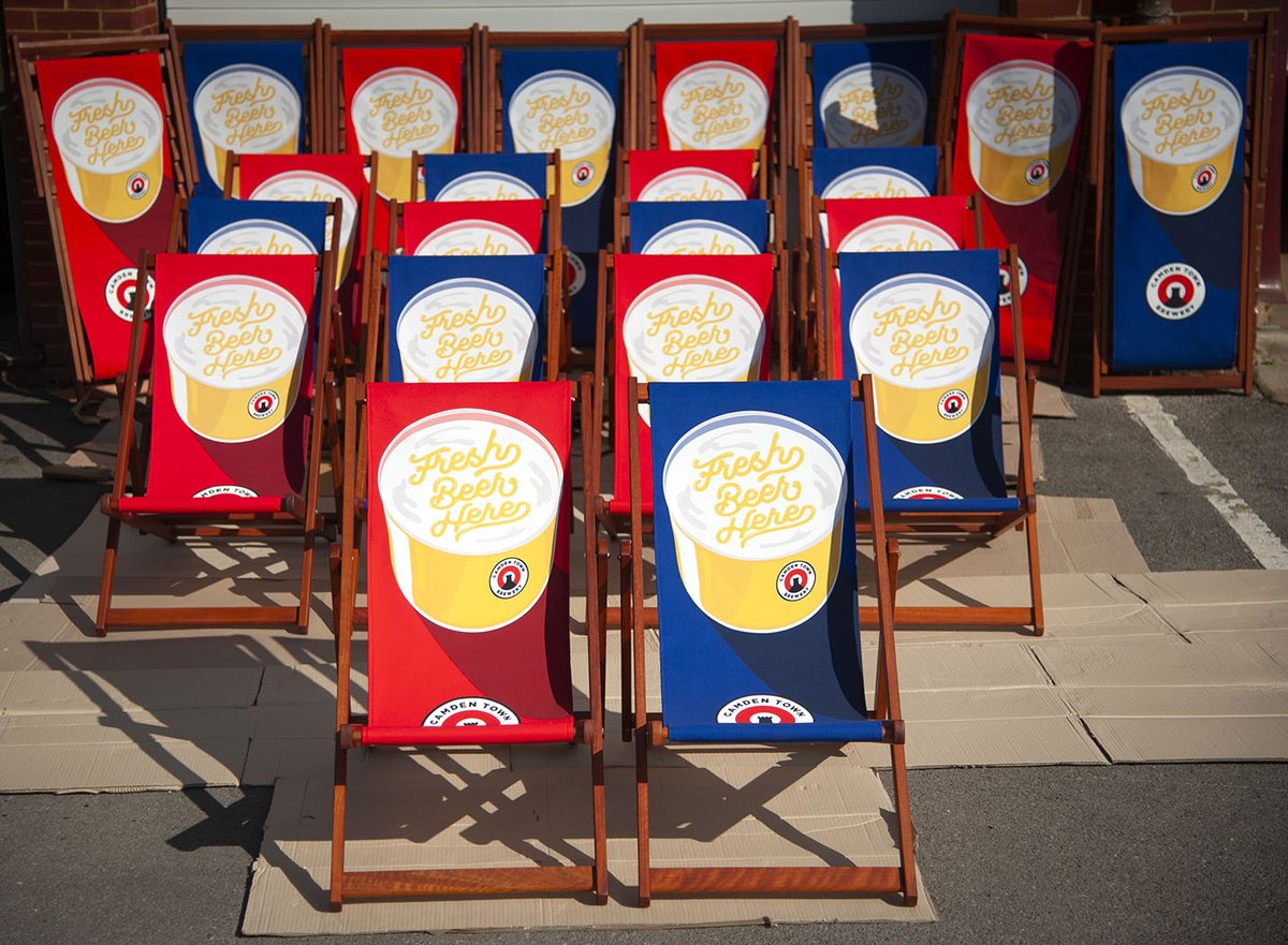 Branded Deckchairs 
eyeswidedigital.com/product/brande…
#brandedmerchandise #brandeddeckchairs #printeddeckchairs #deckchair #deckchairs #experientialmarketing #experiential #brewery #camdenbrewery #microbrewery #dorking #hellodorking #corporatebranding
