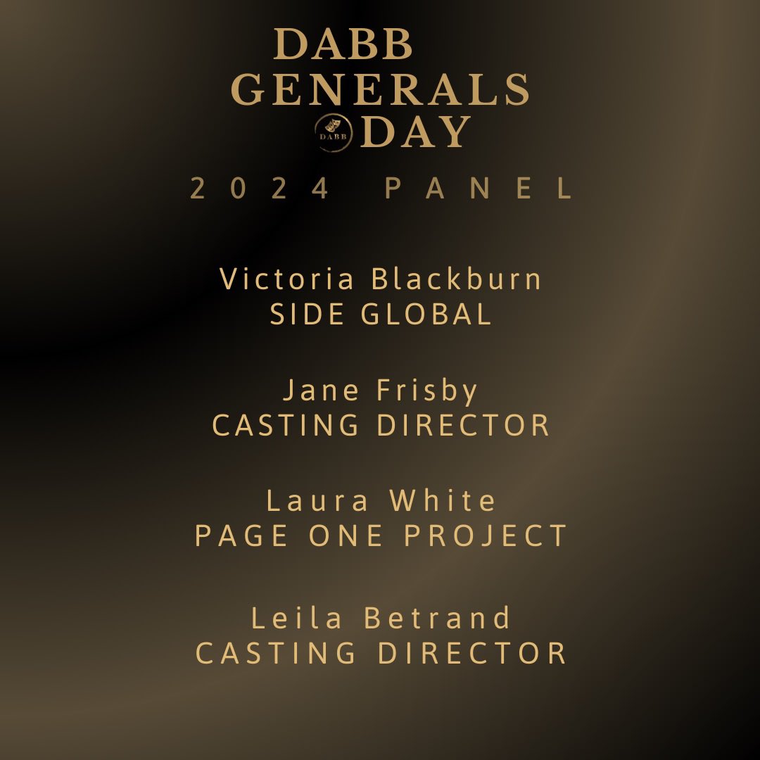 Here is your fifteenth look at our stellar panel for this years DABB Generals Day 2024! Thank you for joining us! @SideGlobal | @thepage1project |
