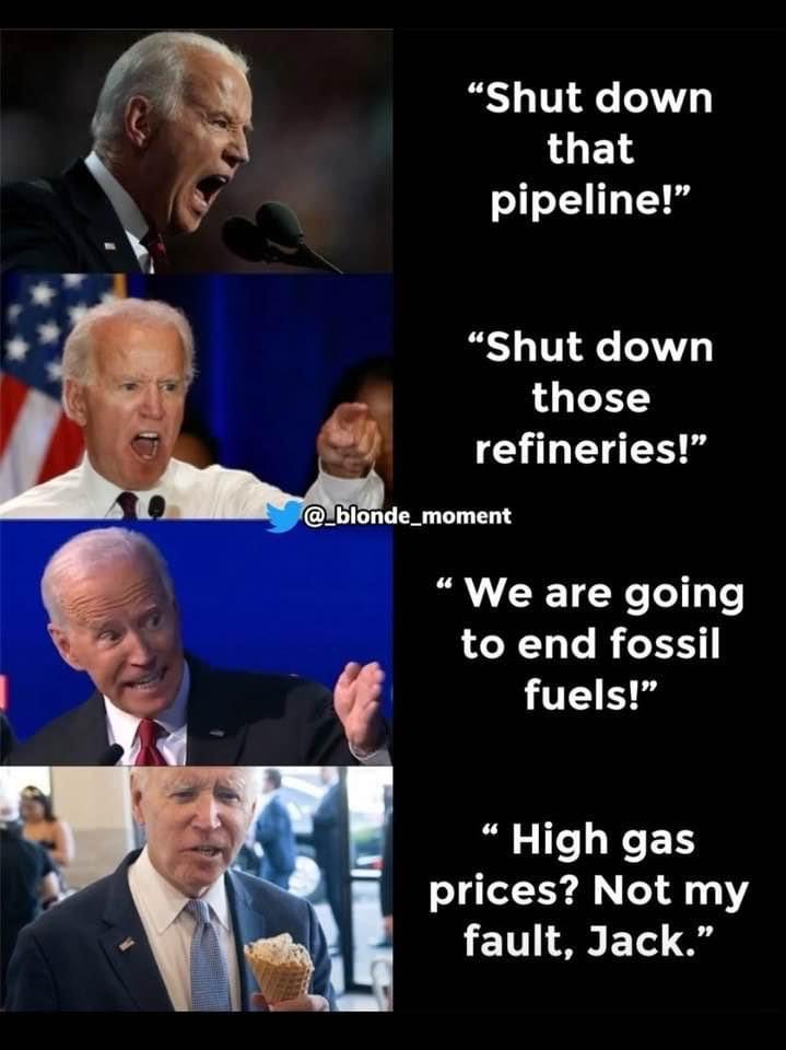 @riverrat328 This is because of Joe Biden’s #energypolicy. Don't let him tell you. It has something to do with companies making profits. They wanted to do that when President trump was in office, too. #Bidenomics