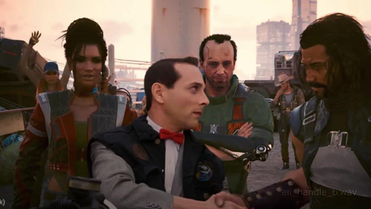 Someone edited Pee-wee Herman into Cyberpunk 2077 and it weirdly just works. nerdist.com/article/pee-we…