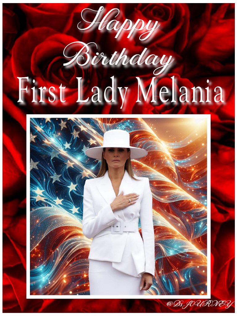 Happy Birthday! 🌹🇺🇸 @MELANIATRUMP @OfficeofMelania