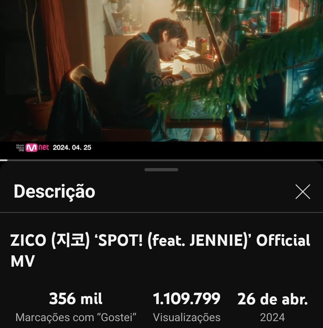 🌐 O MV de SPOT! ultrapassou 1 milhão de visualizações no YouTube! 🔗: youtu.be/xfqBQ2XhBCg?si… SPOT OUT NOW #SPOTWITHJENNIE #SPOT #JENNIE #제니 #ZICO