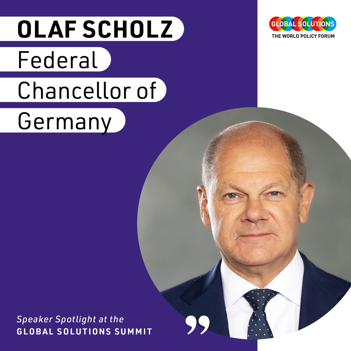 We are excited to share that German Federal Chancellor Olaf Scholz (@Bundeskanzler) will be giving a keynote speech at the Global Solutions Summit 2024 on Tuesday, May 7 at 11:00 CEST!

📌Register to join #GSS2024 online here:  form.talque.com/new/org/2xdI6J…