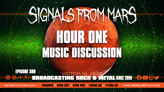 SIGNALS FROM MARS - HOUR ONE MUSIC DISCUSSION APRIL 12, 2024
#CJSnare #Category7 #FIrehouse #HardRock #Hardcore #HeavyMetal #HourOne #Interview #KerryKing #Livestream #Metal #Music #MusicDiscussion #Podcast #Punk #Restream #Rock #SignalsFromMars #Slash

signalsfrommars.com/signals-from-m…