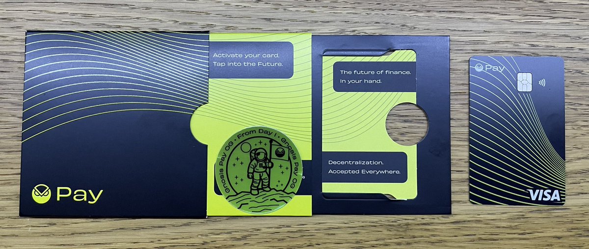 Time to start the ‘how much of my daily financial activity can be converted to being provided by smart contracts instead of trad-fi bank’s infrastructure’ experiment.

Thanks <a href="/gnosispay/">Gnosis Pay 🦉💳</a> for the opportunity to try this.

#decentralized #Crypto #payment