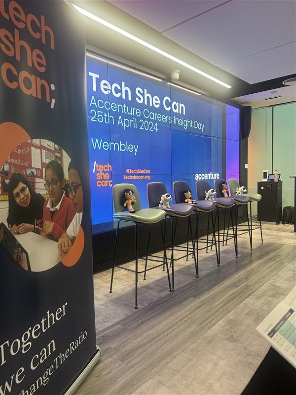 Yesterday, @Tech_She_Can hosted a career insight day, empowering 20 girls from our school to break down stereotypes in the tech industry. Huge thanks to @AccentureUK  for hosting the event! Minds shifted, aspirations raised – checkbox ticked for progress! #TechSheCan #Empowerment