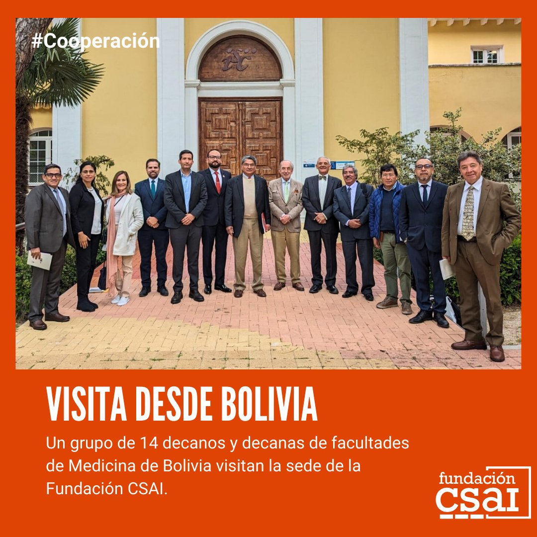 🤝​ Ayer tuvimos un encuentro muy especial. 1️⃣​4️⃣​ decanos y decanas de facultades de medicina de Bolivia visitaron la sede de la #FundaciónCSAI. ⬇️