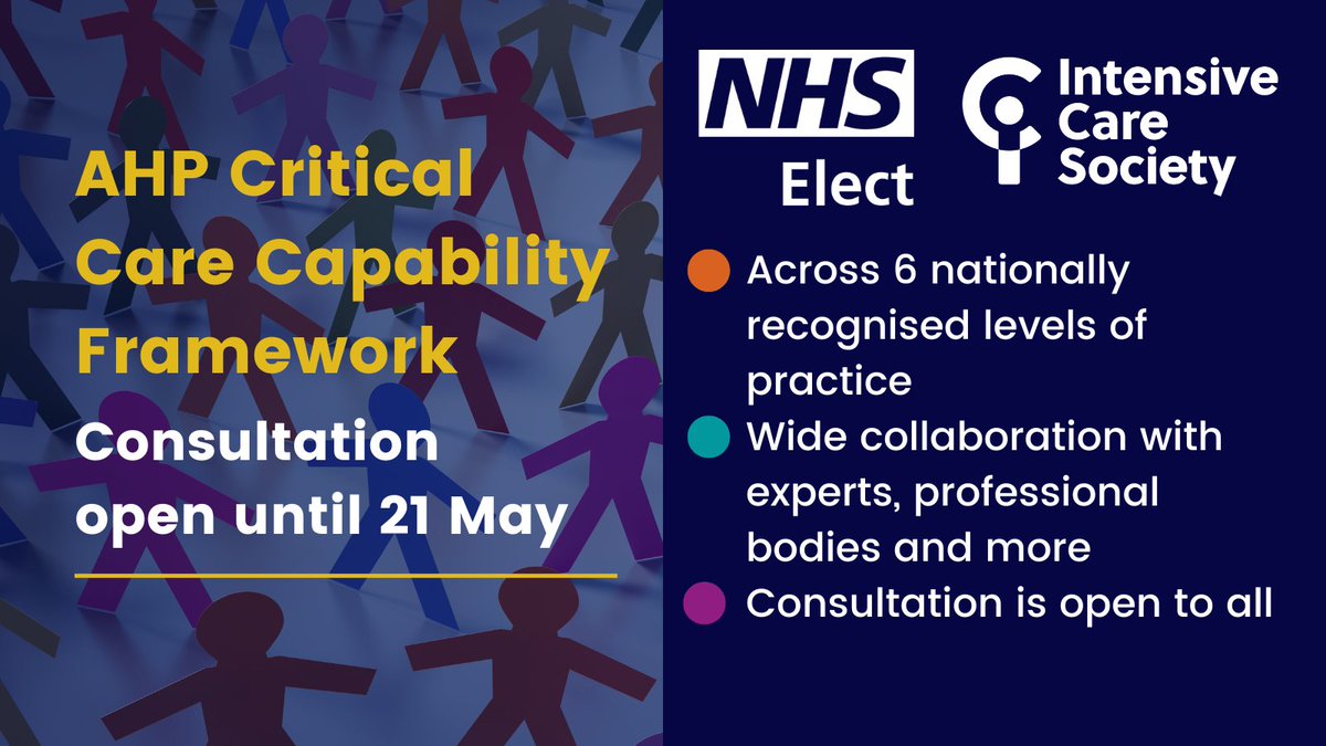 It’s been developed in collaboration with more than 65 clinical experts and advisors, 5 professional bodies, students, and those with lived experience, and builds on our AHP Critical Care Professional Development Framework bit.ly/AHPFramework (3/4)